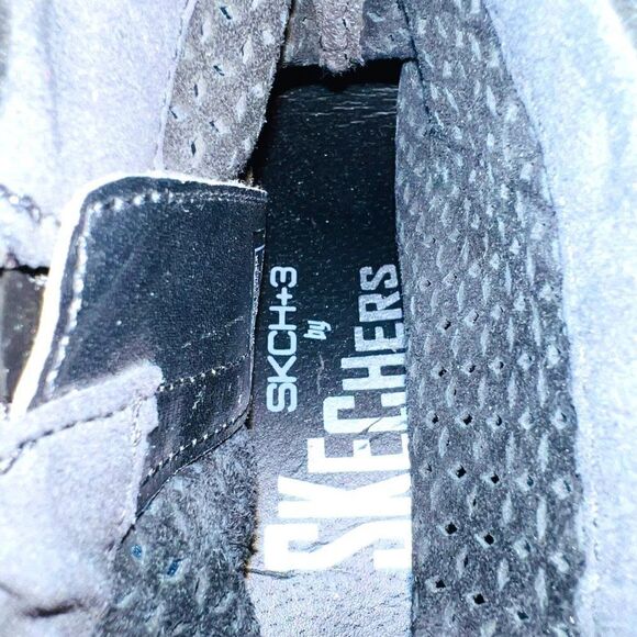 Skechers SKCH+3 Suede Hidden Wedge Boot Sneakers Black Women's 11 - Picture 9 of 11